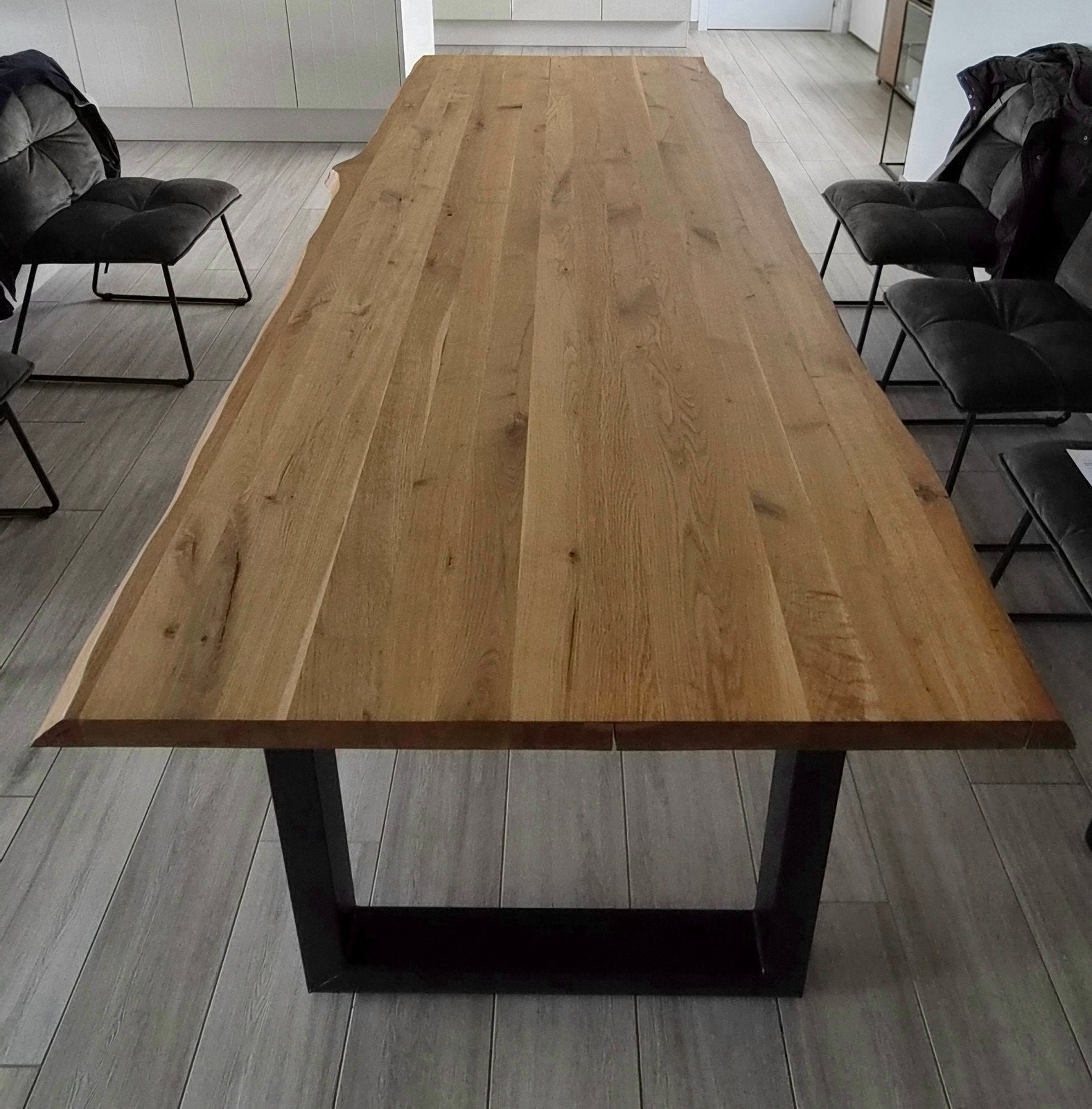 houten tafel, Ophalen