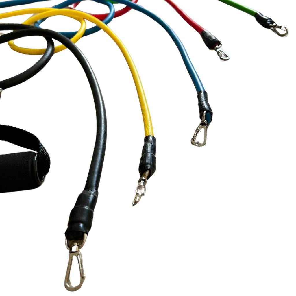 Weerstandsbanden set met accessoires starterset beginners, Sport en Fitness, Fitnessmaterialen, Ophalen of Verzenden, Nieuw, Benen