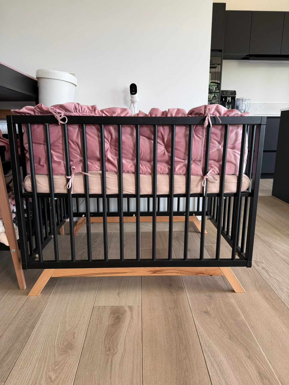 Zwarte park met toebehoren, Kinderen en Baby's, Ophalen, Zo goed als nieuw, Boxkleed