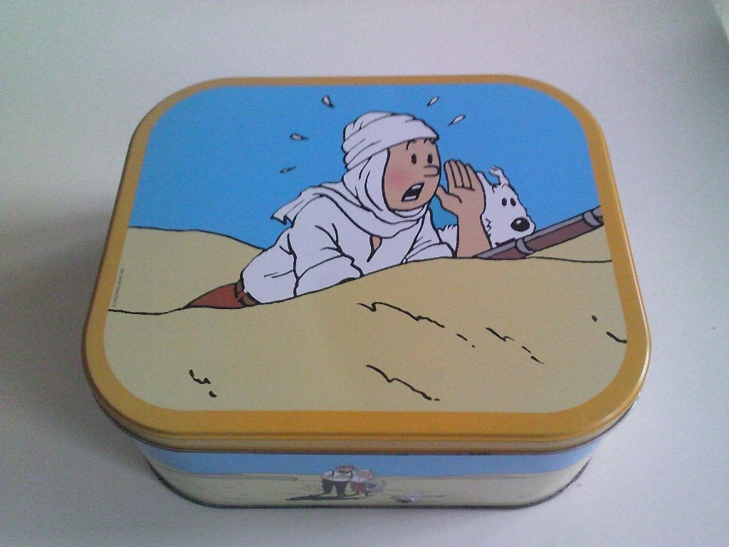 Kuifje , blikken doos ., Verzamelen, Ophalen of Verzenden, Kuifje