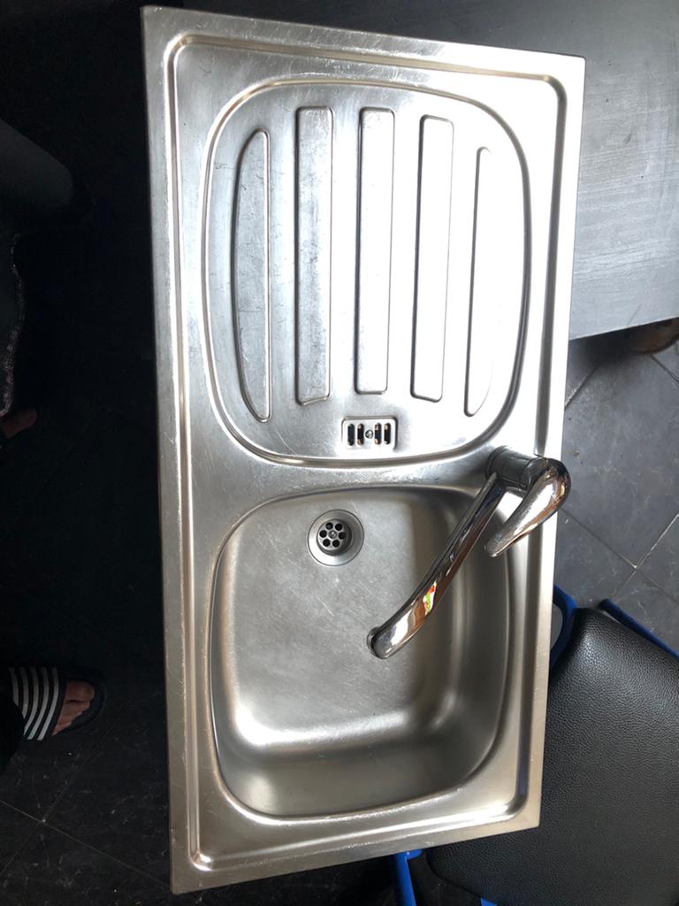 Spoelbak +kraan, Huis en Inrichting, Keuken | Keukenelementen, Ophalen, Gebruikt