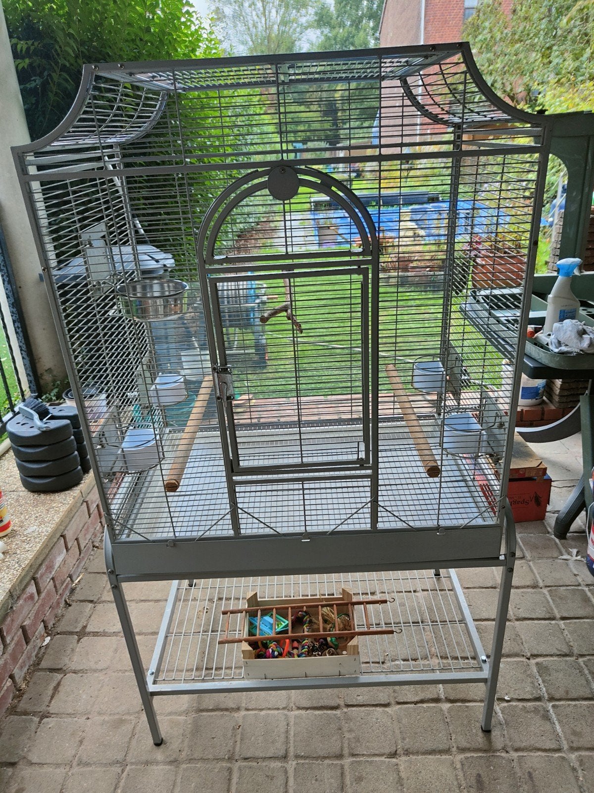 Cage perroquet,perruche., Enlèvement, Utilisé, Métal, Autres types