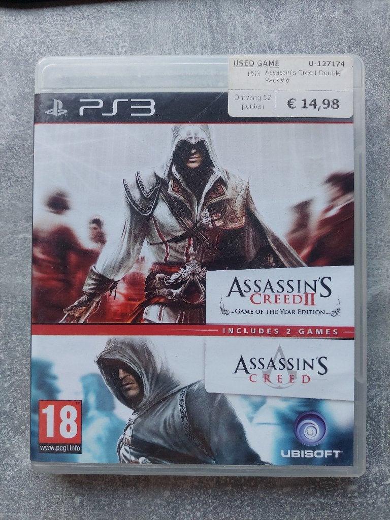 assassin's creed 1 et 2 PS3, Consoles de jeu & Jeux vidéo, 1 joueur, À partir de 18 ans, Aventure et Action, Enlèvement