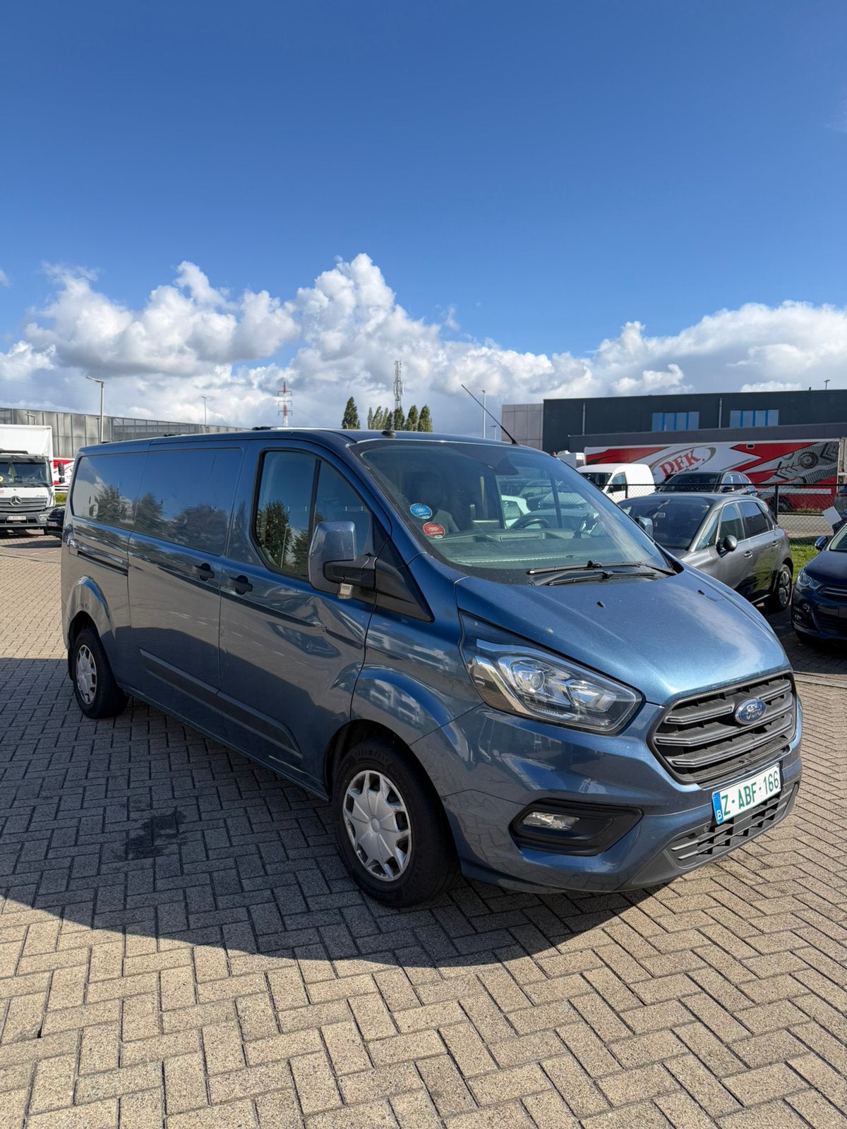 Ford transit custom 2.0 Diesel / Euro6b / Airco / 3 plaats, Stof, 1995 cc, 4 cilinders, Diesel