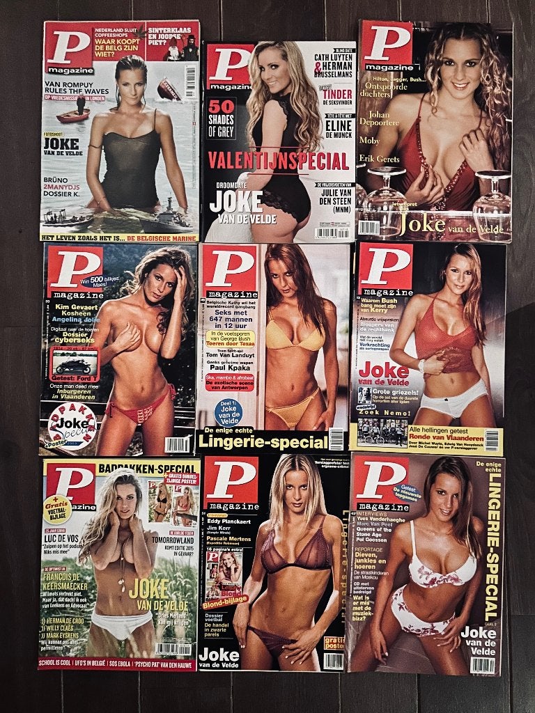 P magazines - Joke van de Velde - inclusief flesje, Boeken, Verzenden, Gelezen, Gossip of Showbizz