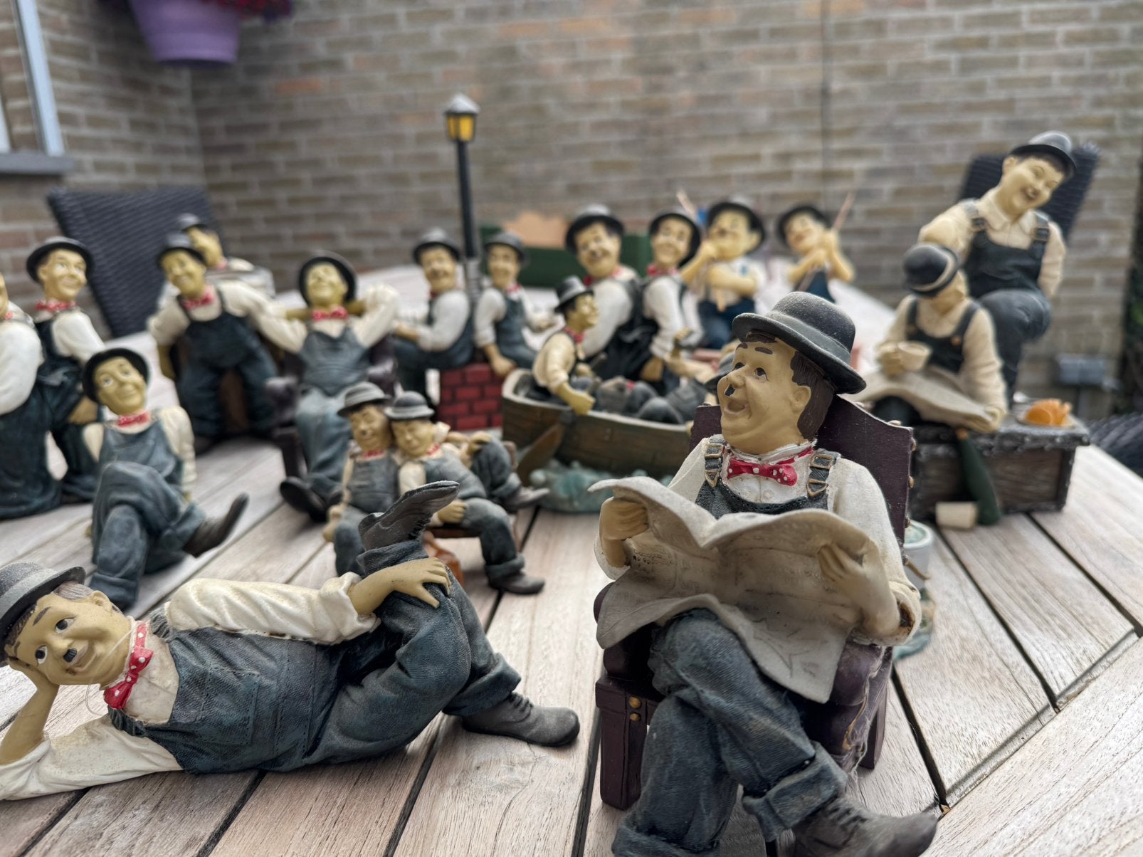 Beeldjes laurel en hardy, Ophalen, Zo goed als nieuw, Overige typen