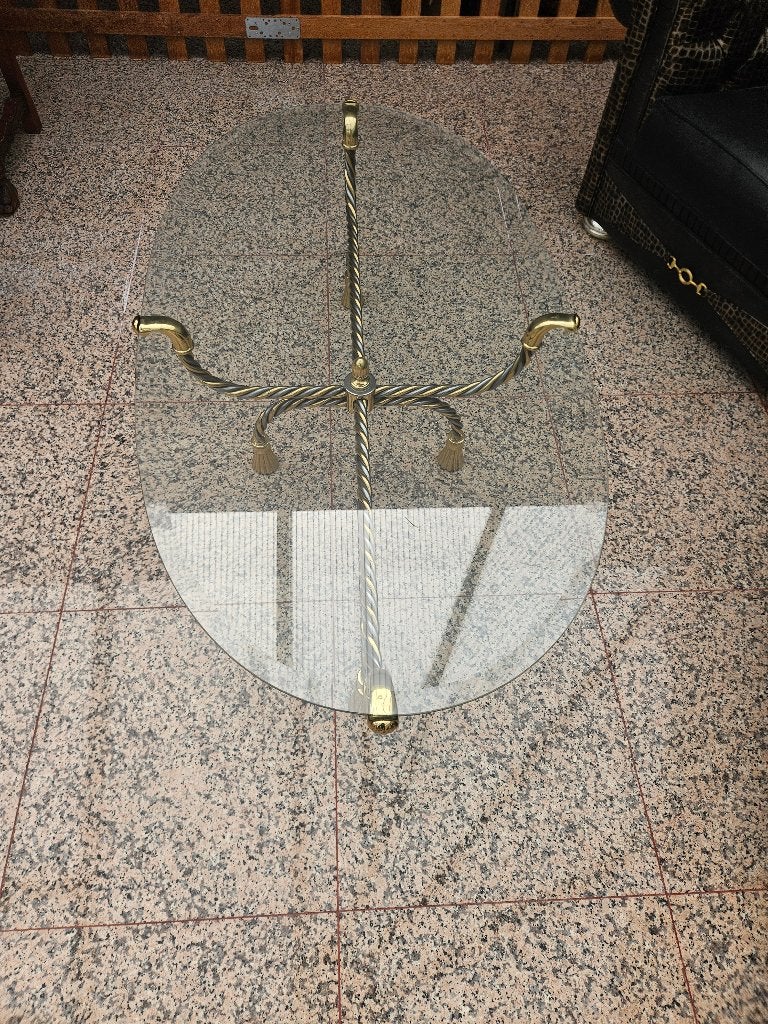 Glazen tafel, Ophalen, 200 cm of meer, 50 tot 100 cm, Zo goed als nieuw