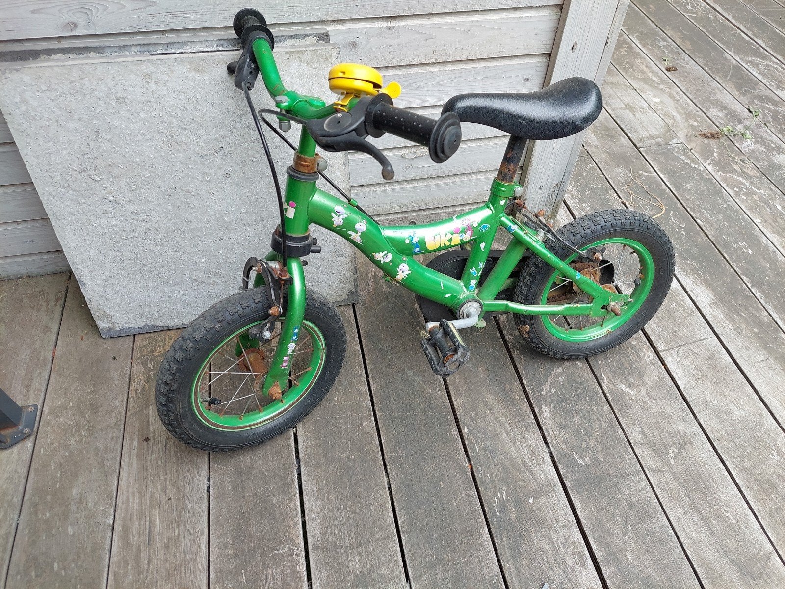 Kinderfiets in goede staat, Ophalen