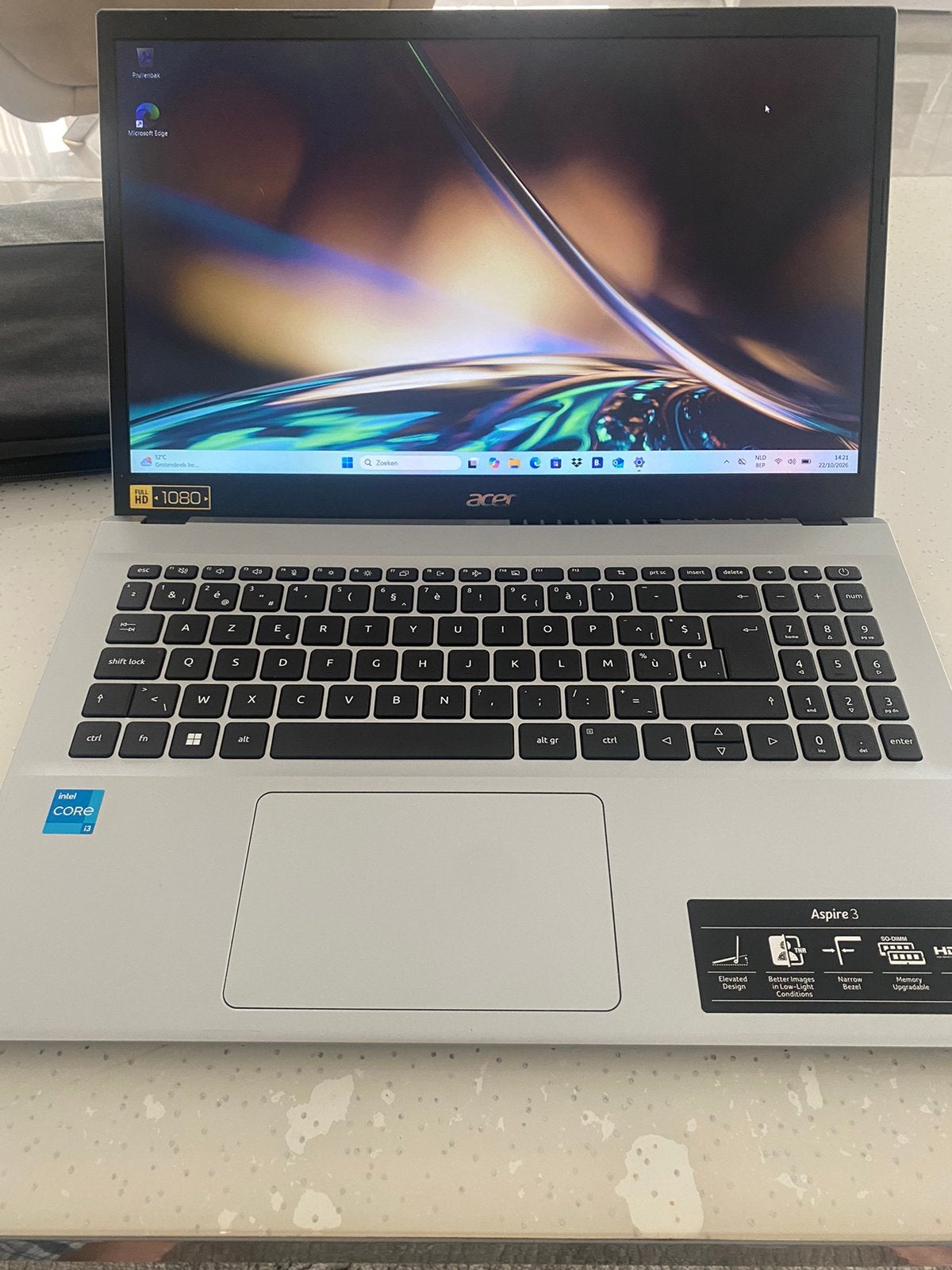 Acer Aspire 3 laptop, Computers en Software, Ophalen, Zo goed als nieuw