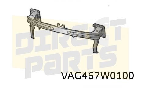 Skoda Kamiq (9/19-1/24) Voorbumperbalk Origineel! 654807109H, -, -, Nieuw, Skoda