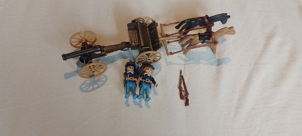 playmobil koets en kanon, Ophalen of Verzenden, Gebruikt