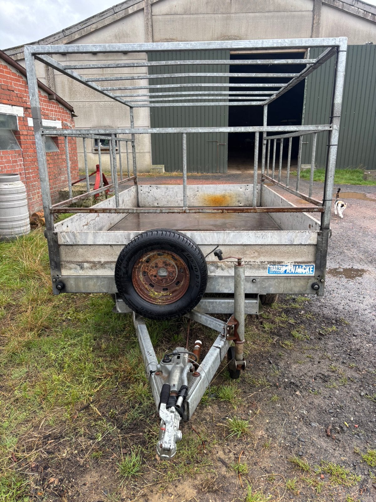 Aanhangwagen, Ophalen, Gebruikt
