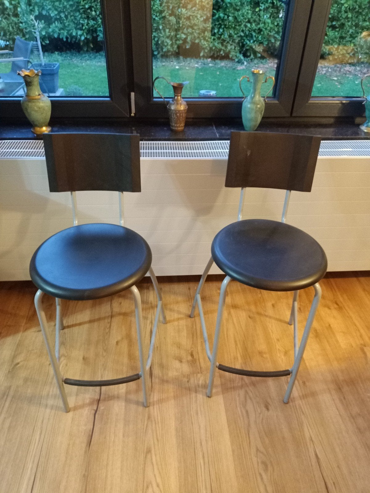 [Lot de 2] Tabourets de bar / chaises hautes IKEA ANSSI, Ophalen, Metaal