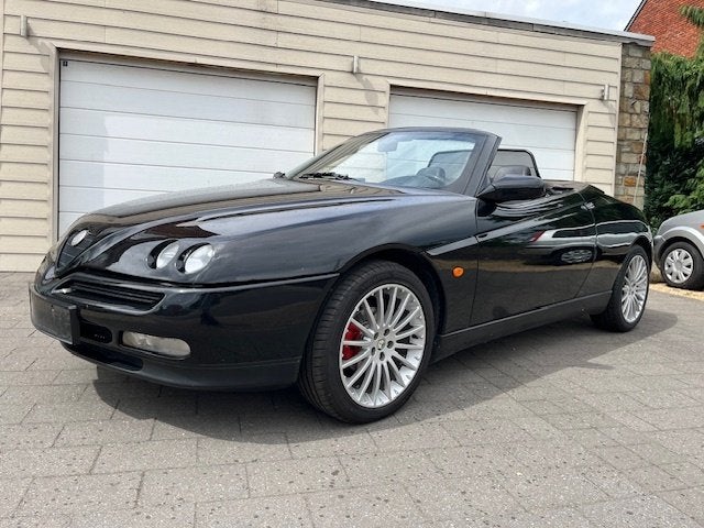 Alfa Spider 916 GTV *Oldtimer* Twinspark*, Auto's, Voorwielaandrijving, Zwart, 4 cilinders, Cabriolet
