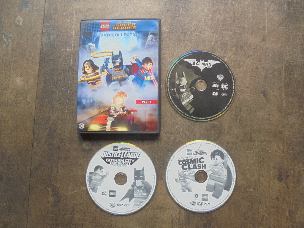 Lego DVD DC Comics Super Heroes Part 1 (zie foto's), Tekenfilm, Overige soorten, Ophalen of Verzenden, Zo goed als nieuw