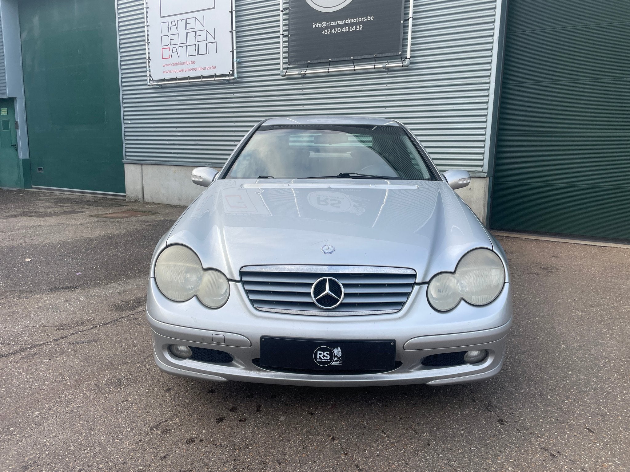 Mercedes-Benz C-Klasse 220 Coupé/Airco/Leder, Autos, Argent ou Gris, Achat, Boîte manuelle, Diesel