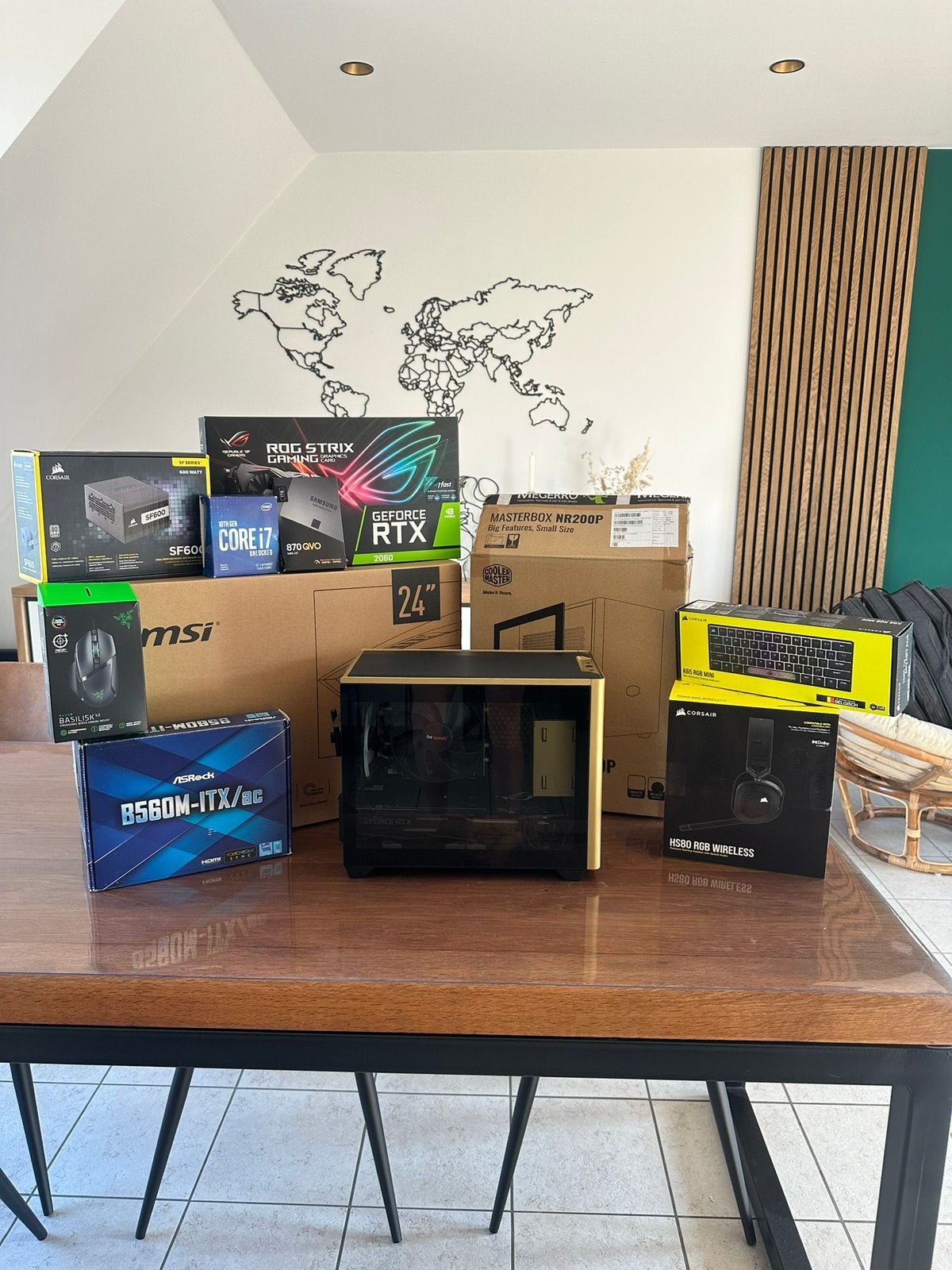Gaming computer Mini-ITX Gaming Setup, Ophalen, Zo goed als nieuw