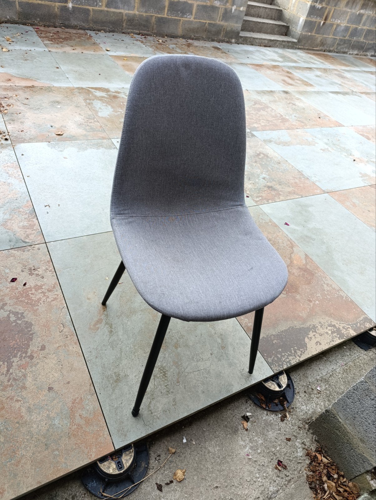 8 chaises tissus / métal, Huis en Inrichting, Stoffering | Vloerbedekking, Ophalen, Gebruikt