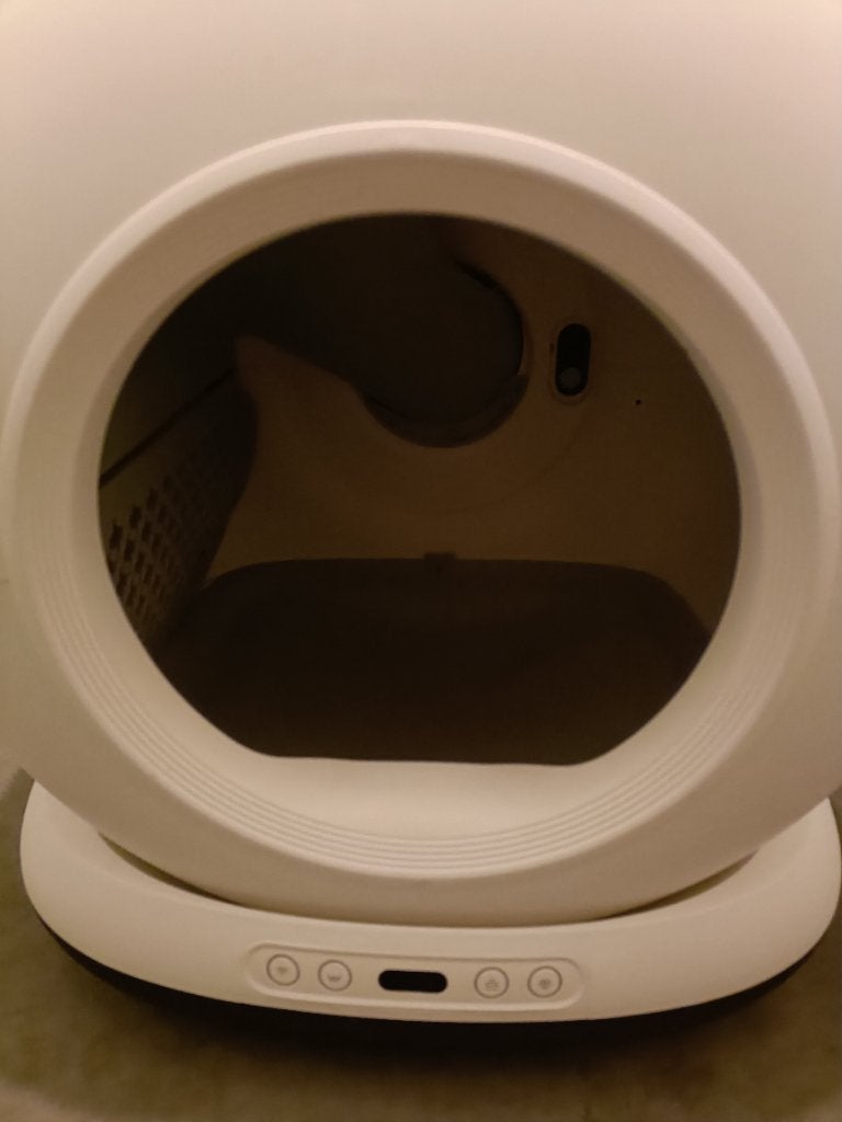 Automatische kattenbak + waterfontein, Ophalen, Zelfreinigend, Zo goed als nieuw, Gesloten