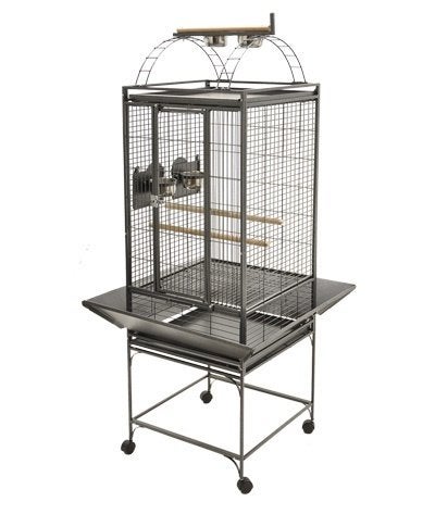 Cage à perroquets gris foncé Denver, Animaux & Accessoires, Oiseaux | Cages & Volières, Enlèvement, Neuf, Aluminium, Cage à oiseaux
