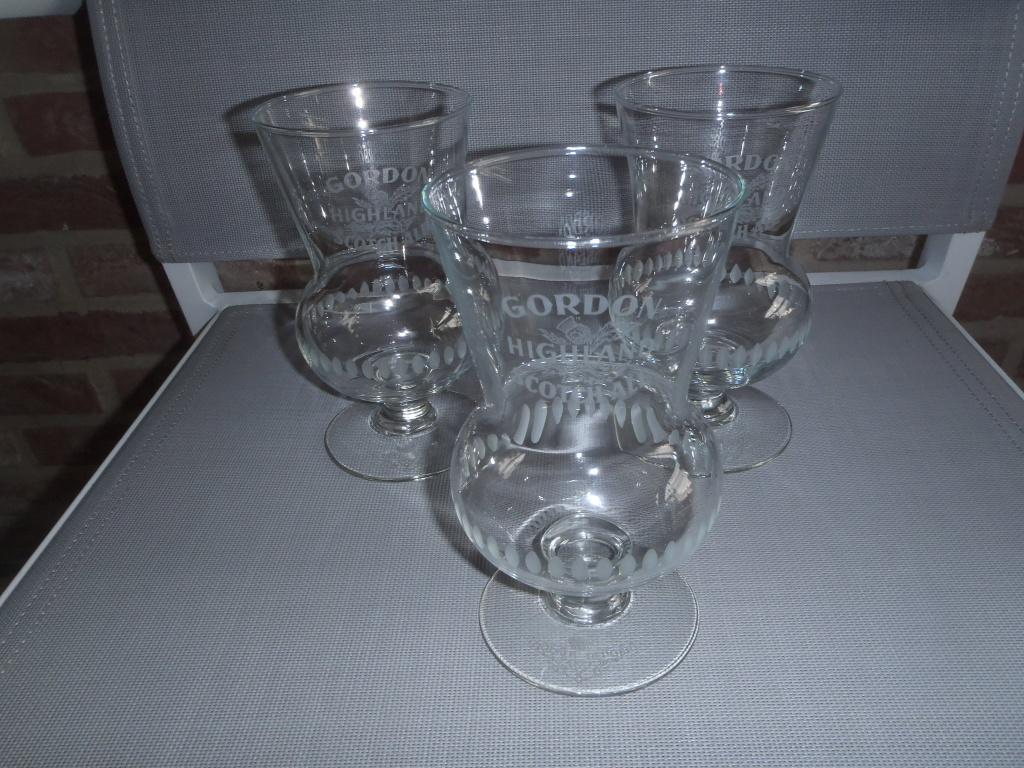 Scotch Gordon bierglazen, Verzamelen, Ophalen of Verzenden, Zo goed als nieuw, Glas of Glazen