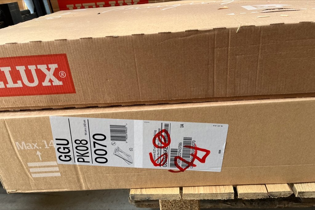 Velux, Ophalen, Nieuw