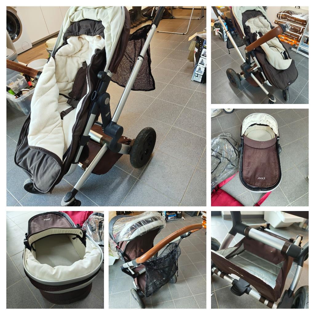 Joolz kinderwagen Bruin, Enfants & Bébés, Poussettes & Combinaisons, Utilisé, Poussette, Autres marques, Pneus, Avec nacelle, Tige de poussée réglable