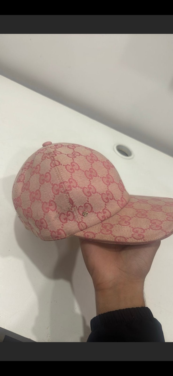 Gucci pet dubai roze, Ophalen of Verzenden, Gedragen, 58 of 59 cm (L, 7¼ of ⅜ inch), Pet