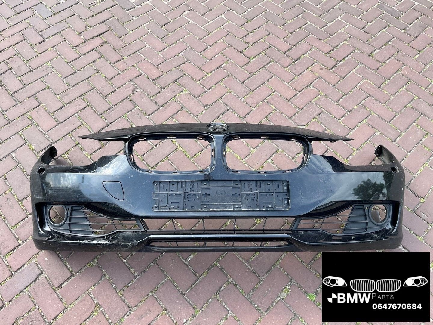 Voorbumper bumper Bmw 3-Serie F30 F31 Black sapphire 475, -, Utilisé, Avant, -