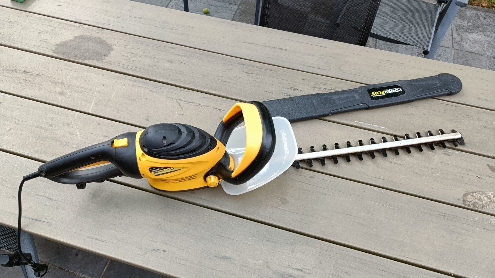 Haagschaar / heggenschaar Powerplus, Enlèvement, Utilisé, Électrique, Powerplus gardenpro