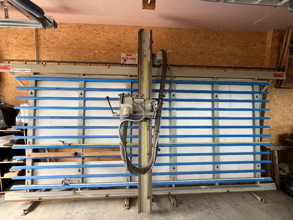 GMC verticale paneelzaag KGS 400, Zakelijke goederen, Machines en Bouw | Houtbewerking, Ophalen