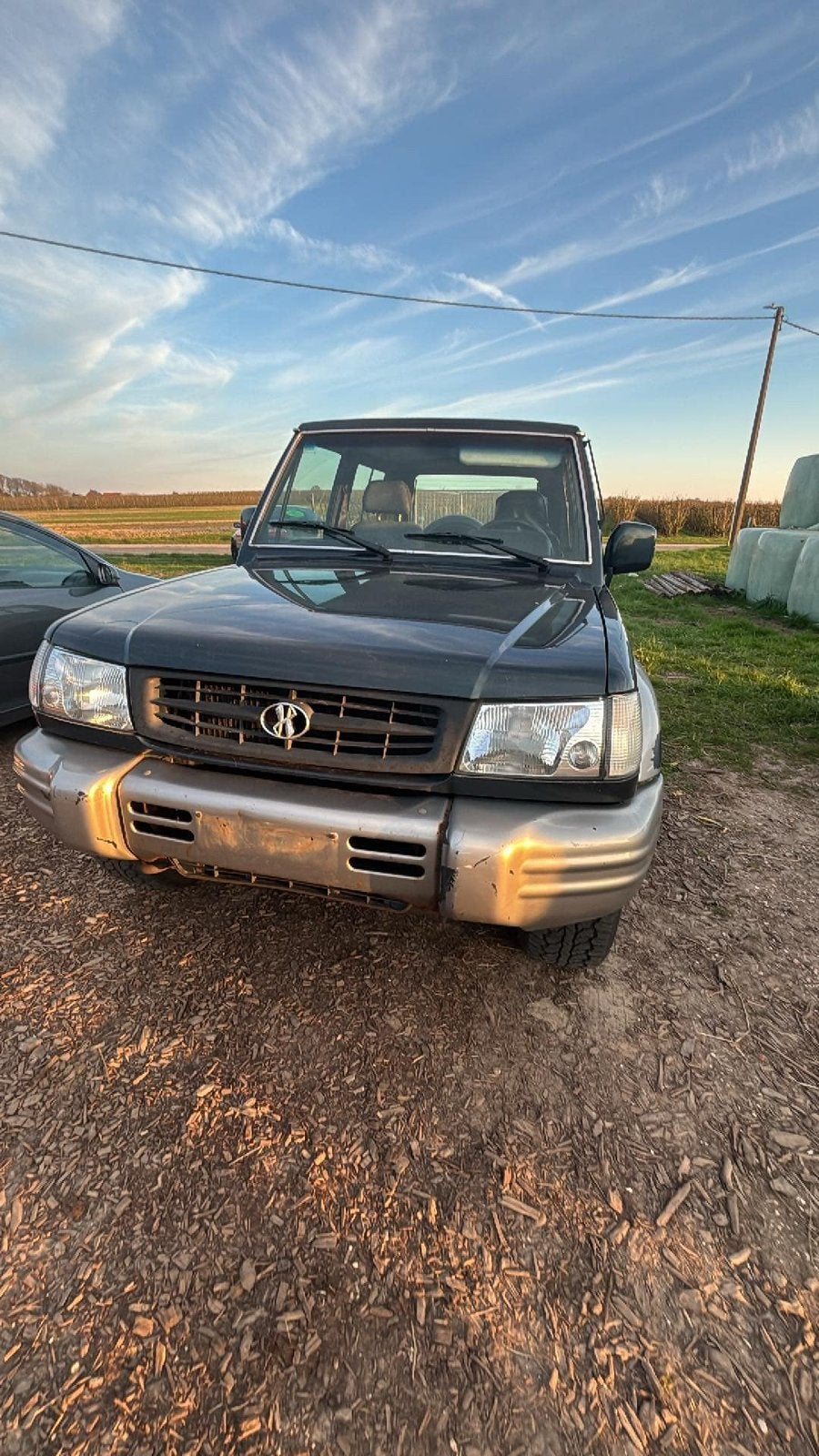 Hyundai galloper, Auto's, 2500 cc, Stof, Galloper, Zwart