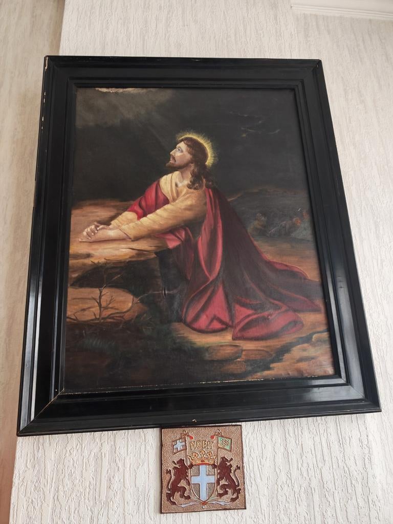 Antieke kader jesus, Antiek en Kunst, Ophalen