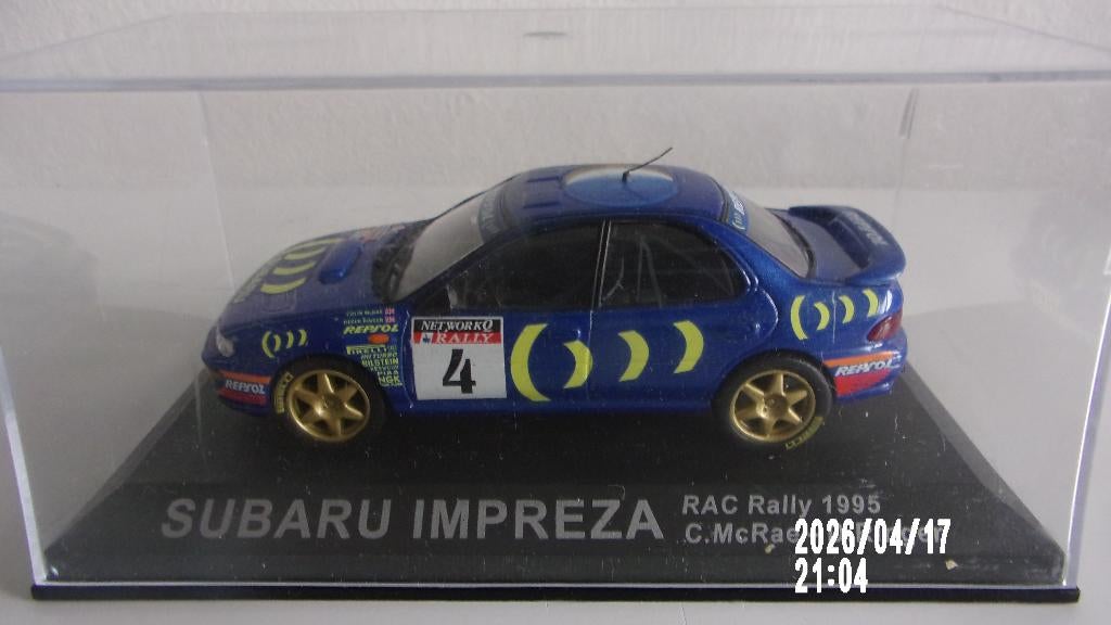 SUBARU IMPREZA McRAE-RINGER  RAC RALLY 1995.IXO 1/43 IMPEC, Enlèvement ou Envoi, Comme neuf, Voiture, Autres marques