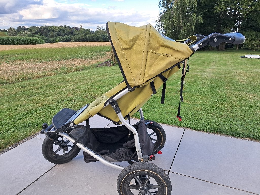 mountain buggy Urban Jungle + mand + accesoires, Kinderen en Baby's, Ophalen, Gebruikt, Overige merken, Regenhoes