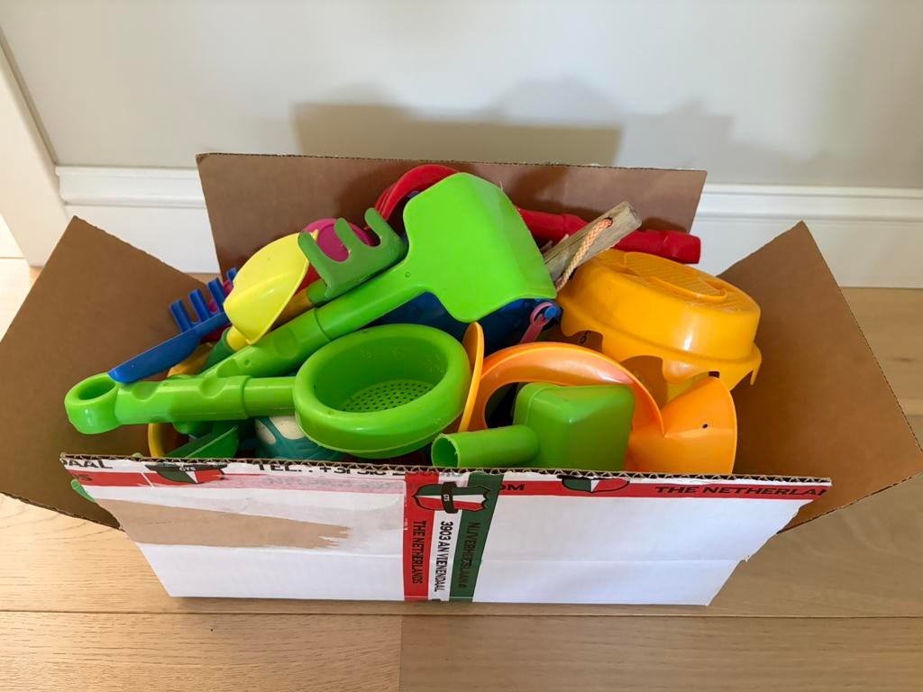 Doos vol zandbak spulletjes, Kinderen en Baby's, Ophalen of Verzenden