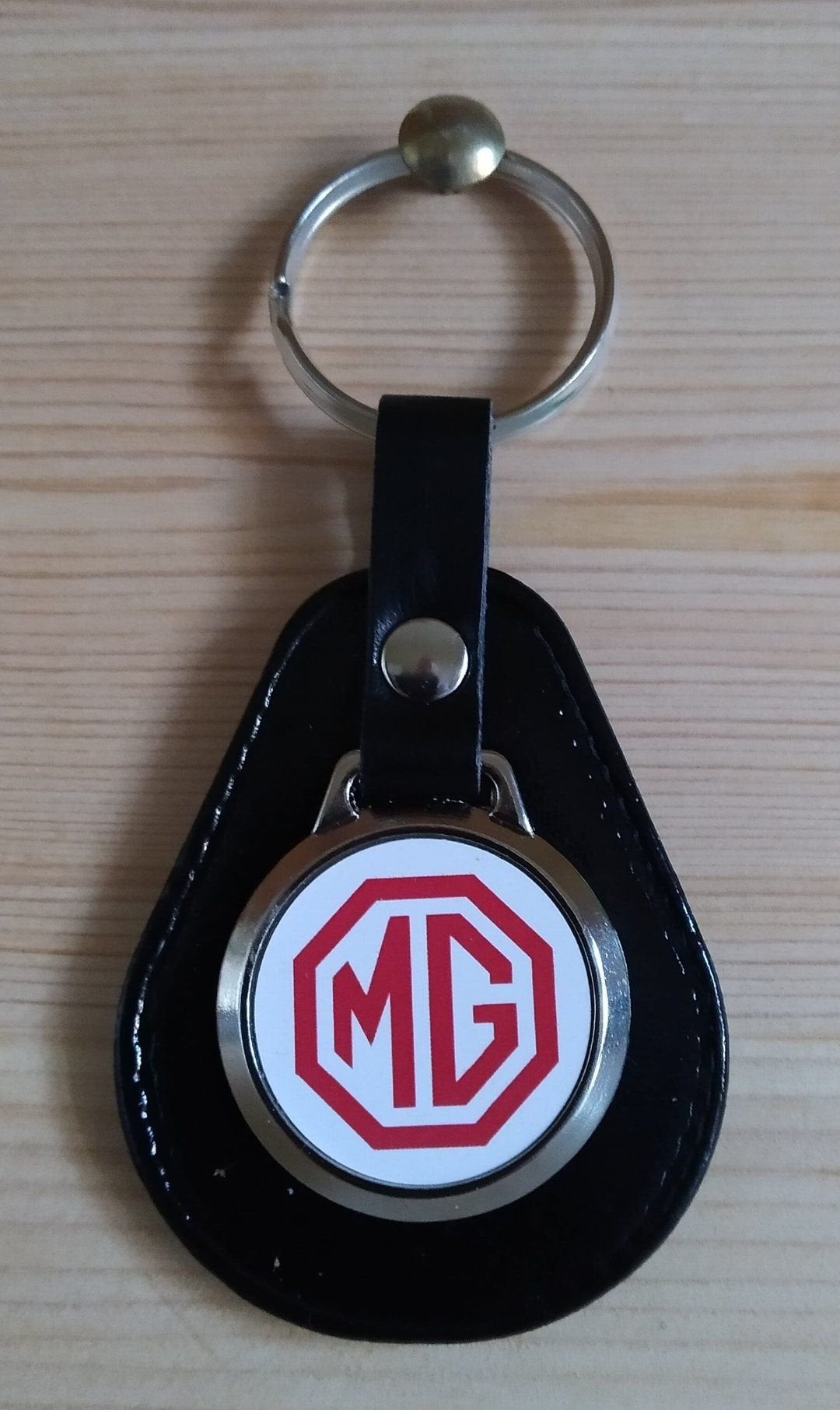 MG sleutelhanger. Zwart leer, Enlèvement ou Envoi, -, -, -