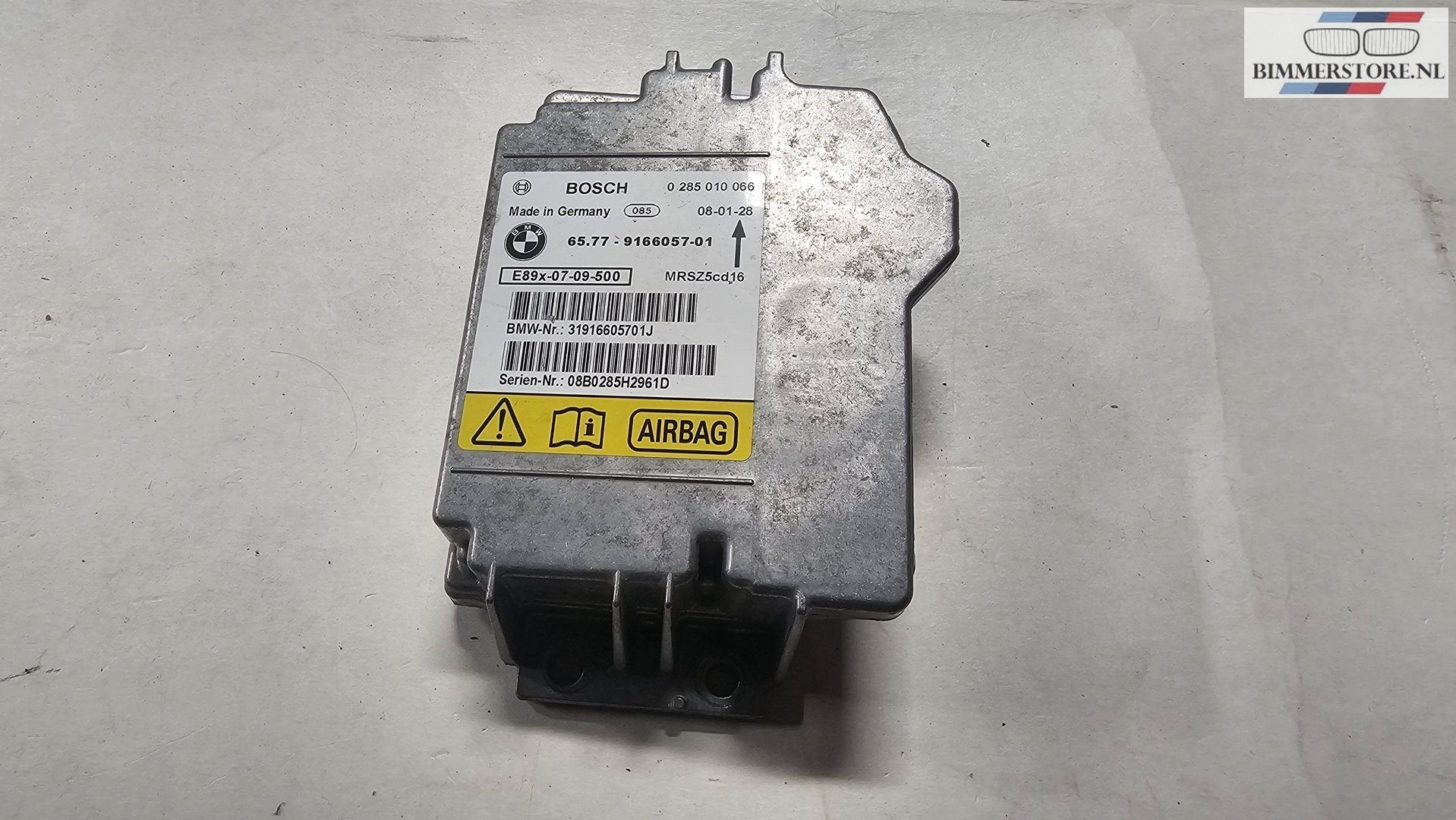 Airbag module BMW 1 / 3 serie E8x E9x 9166057 9166057, -, Origine de la pièce connue, Utilisé, -