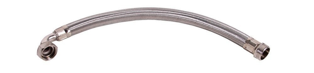 Flexibele metalen slang met bocht 60 cm lang, Envoi