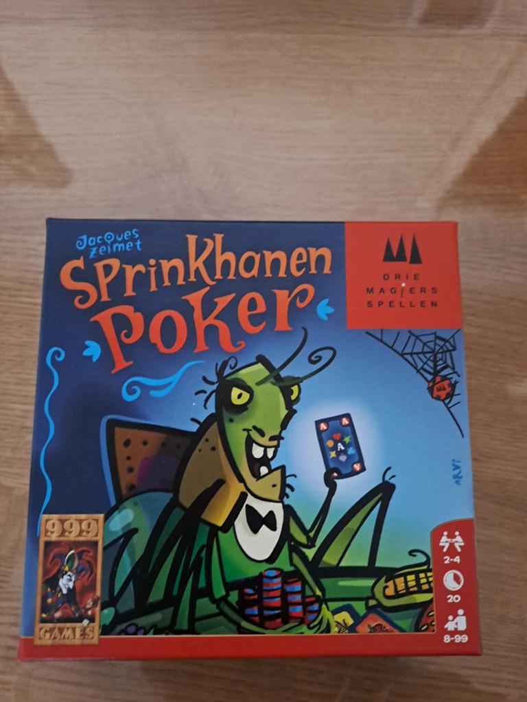 Kaartspel: sprinkhanenpoker, Een of twee spelers, Ophalen of Verzenden, Zo goed als nieuw, 999 games