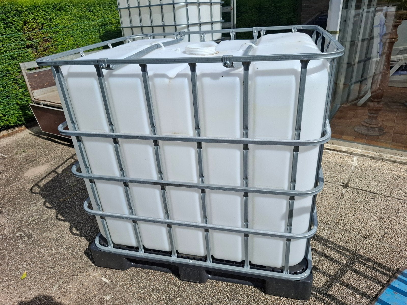 Ibc vat 1000 liter, Ophalen, Kunststof, Gebruikt, Met kraantje