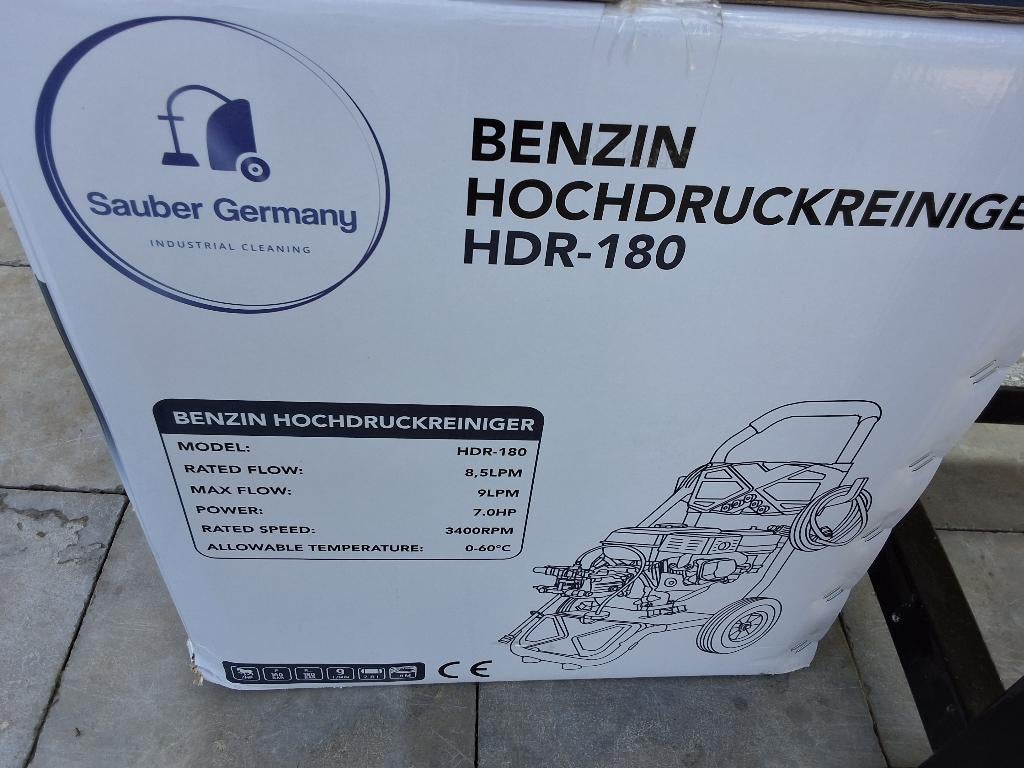 Nettoyeur haute pression_ Souber HDR 180, Jardin & Terrasse, Nettoyeurs haute pression, Neuf, Enlèvement, Avec pression d'eau réglable