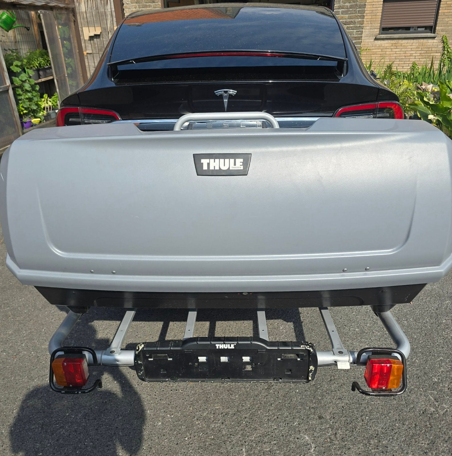 Trekhaakbox merk Thule, Ophalen