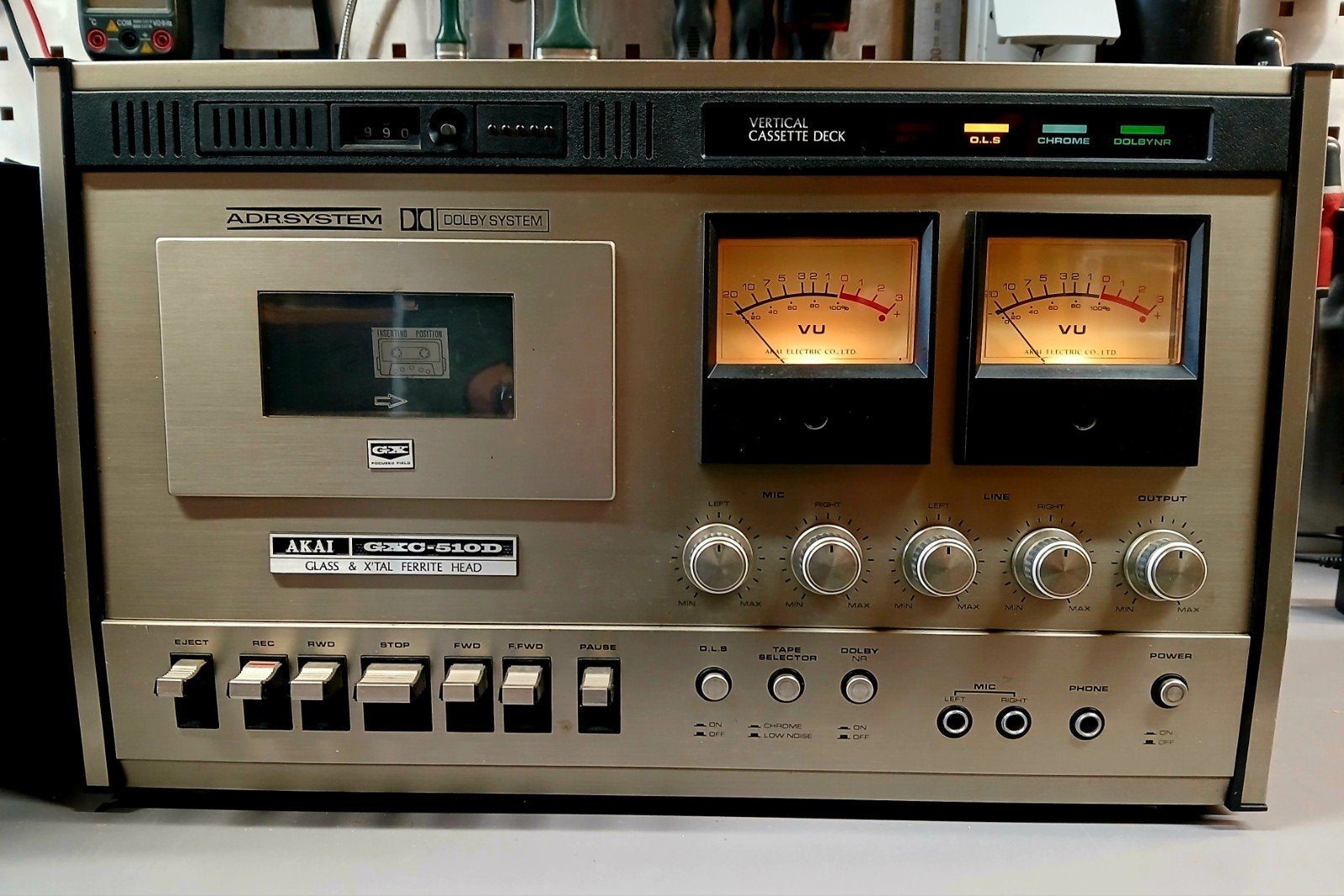 AKAI GXC-510D, TV, Hi-fi & Vidéo, Decks cassettes, Enlèvement, Simple, Akai