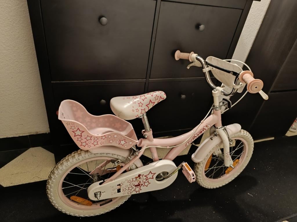 Velo enfant rose et blanc