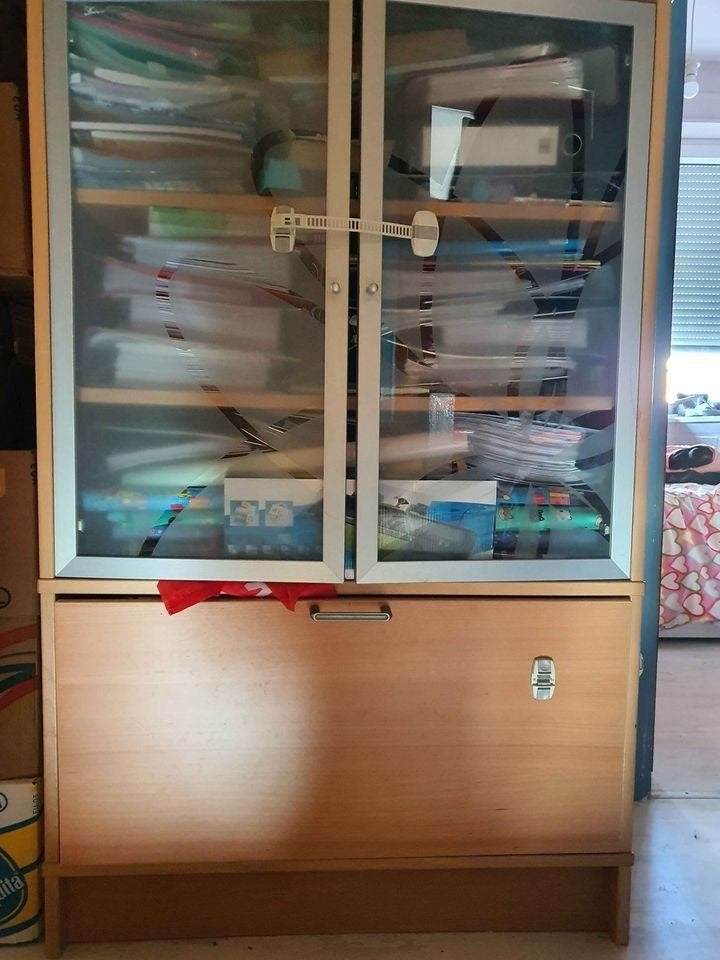 Archief/ boekenkast in goede staat, Huis en Inrichting, Kasten | Boekenkasten, Ophalen, Gebruikt