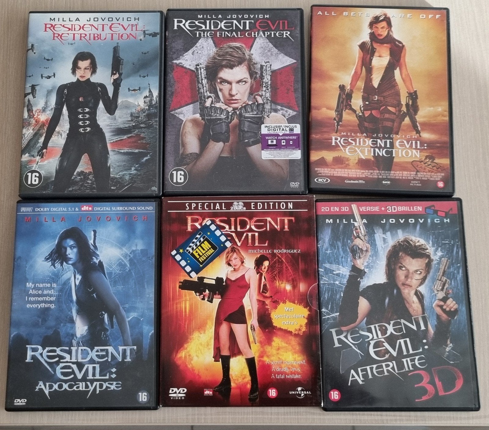 6 DVD Resident Evil, CD & DVD, DVD | Horreur, Enlèvement ou Envoi