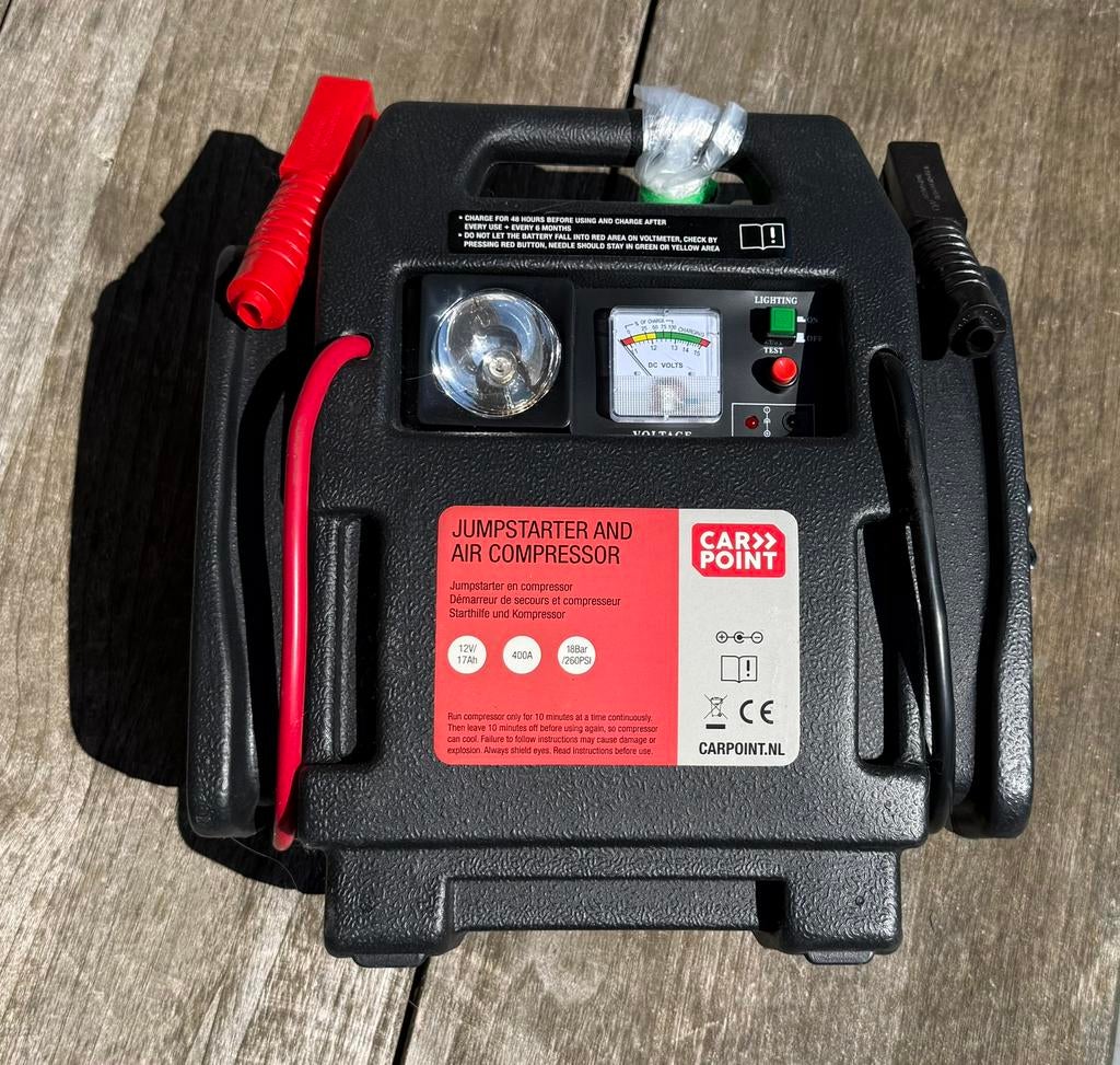 Jumpstarter, compressor, … all in one carpoint, Ophalen