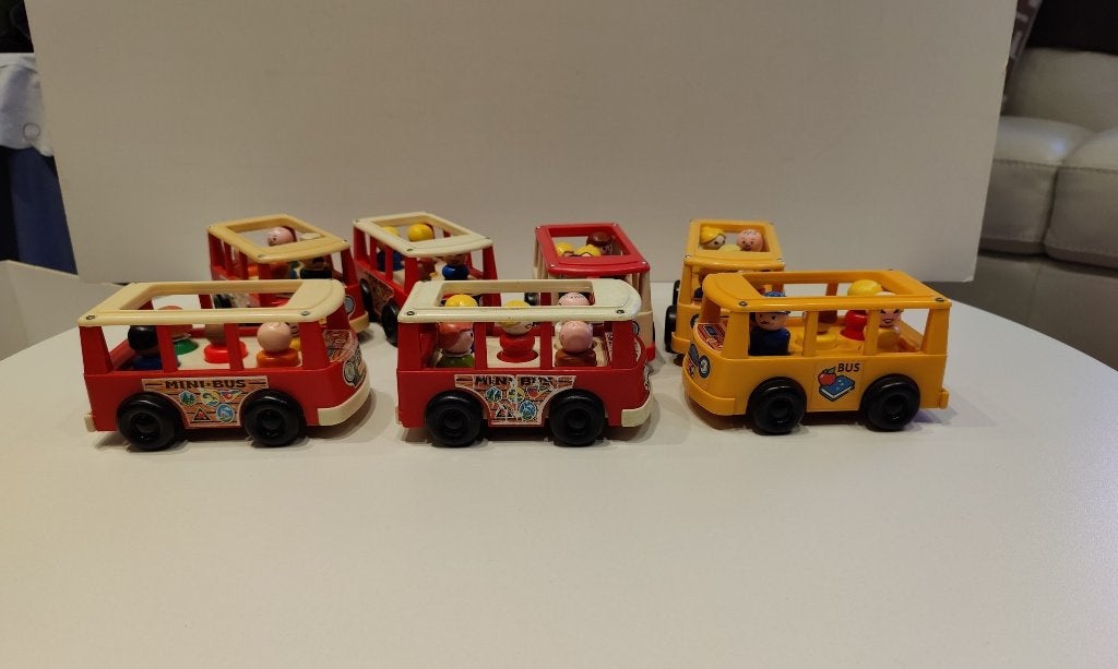 Zes busjes Fisher Price, Ophalen, Gebruikt