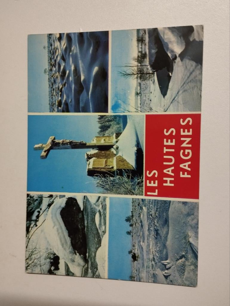 Een postkaart over les hautes fagnes België kleur verschille, Enlèvement